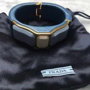 Prada blue bangle bracelet